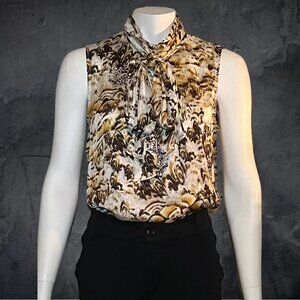 Vince Camuto Top Tie-Neck Blouse Size S